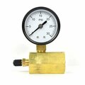 Thrifco Plumbing Gas Pressure Test Gauge 0-30 PSI with 1/2 PSI Increment, 3/4 In 4402336